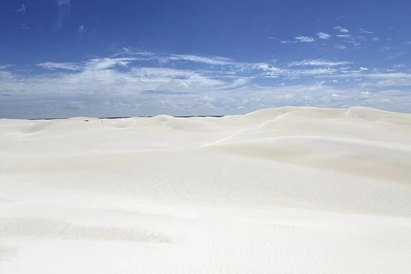 White sand and a blue sky at the dunes at Lancelin, Western Australia, Australia, Pacific