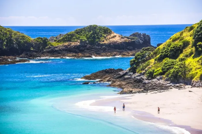 Framed Print : White sandy beach in the Bay of Islands, in the Waikare Inlet, visited by sailing boat from Russell Framed Print : White sandy beach in the Bay of Islands, in the Waikare Inlet, visited by sailing boat from Russell