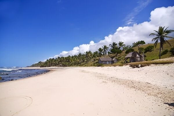 White sandy beach on Ile Sainte Marie, Madagascar, Indian Ocean, Africa