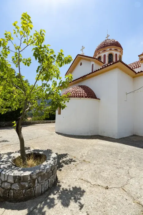 Framed Print : Whitewashed building of the historical Orthodox Emmanuel Church St Framed Print : Whitewashed building of the historical Orthodox Emmanuel Church St