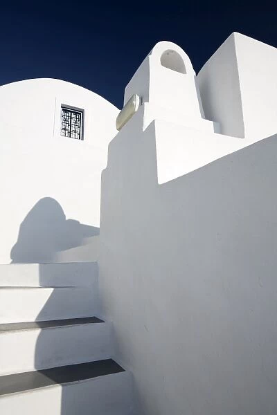 Whitewashed buildings against blue sky, Imerovigli, Santorini, Cyclades, Greek Islands