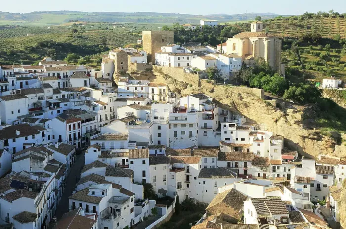 Framed Print : Whitewashed buildings on hillside in village of Setenil de las Bodegas, Cadiz province, Andalusia, Spain, Europe Framed Print : Whitewashed buildings on hillside in village of Setenil de las Bodegas, Cadiz province, Andalusia, Spain, Europe