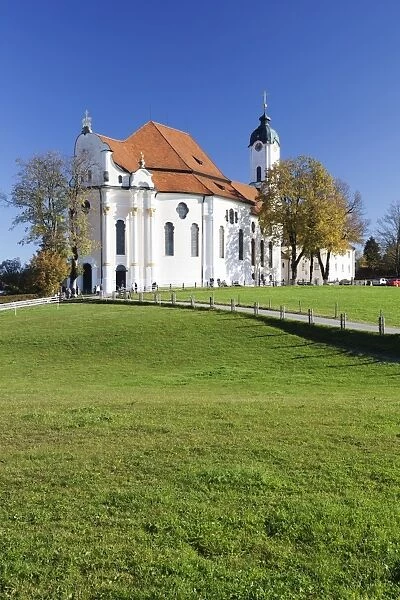 Wieskirche Church near Steingaden, Allgau, Bavaria, Germany, Europe