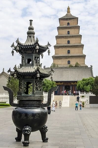 Wild Goose Pagoda (Giant Wild Goose Pagoda), UNESCO World Heritage Site, Xian, Shaanxi, China, Asia