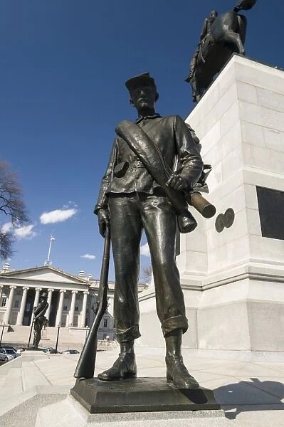 William Tecumseh Sherman monument in Sherman Square in Washington, D. C. United States of America, North America