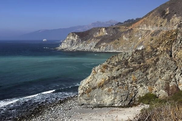 Willow Creek and Big Sur coastline, Big Sur, Monterey County, California, United States of America, North America