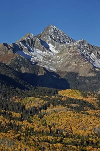 Wilson Peak in the fall, San Juan National Forest, Colorado, USA