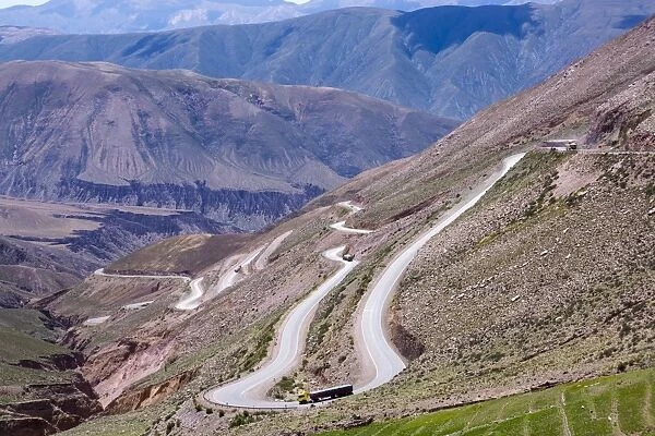 Winding road, Pumamarca region, Argentina, South America