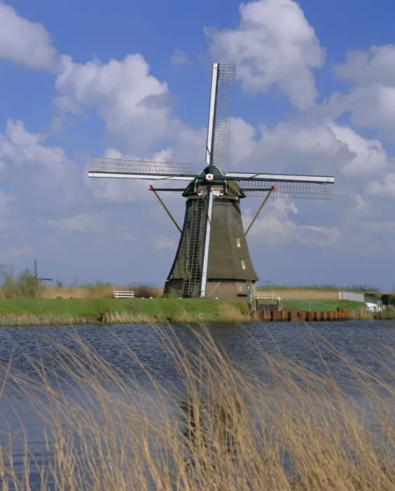 Framed Print : Windmill on the canal Framed Print : Windmill on the canal