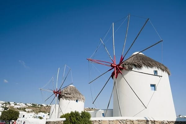 Windmill, Mykonos Town, Chora, Mykonos, Cyclades, Greek Islands, Greece, Europe