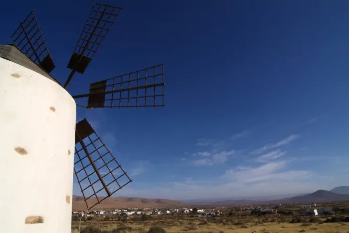 Framed Print : Windmill near Valle de Santa Ines, Fuerteventura, Canary Islands, Spain, Europe Framed Print : Windmill near Valle de Santa Ines, Fuerteventura, Canary Islands, Spain, Europe