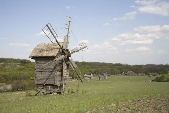 Framed Print : Windmill, Pirogov Village Framed Print : Windmill, Pirogov Village