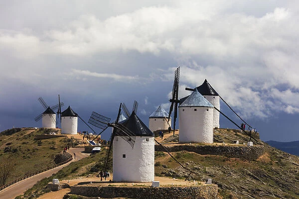 Windmills of Consuegra, Don Quixote route, Toledo province, Castilla-La Mancha (New Castile) region