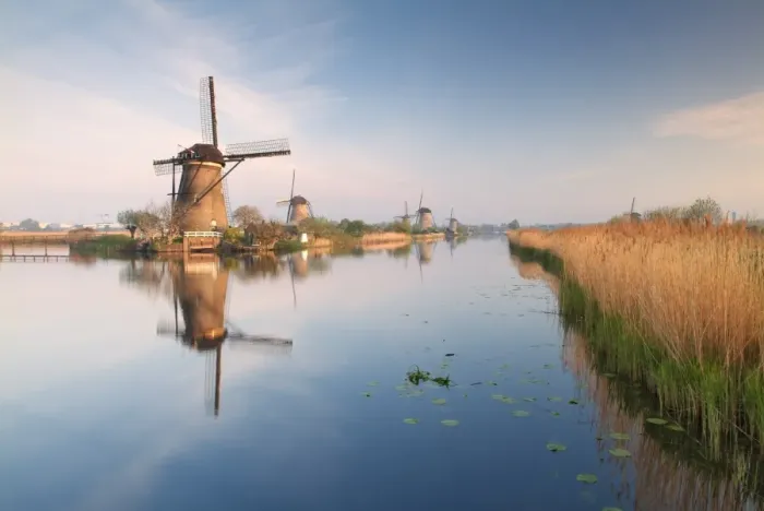 Framed Print : Windmills at Kinderdijk