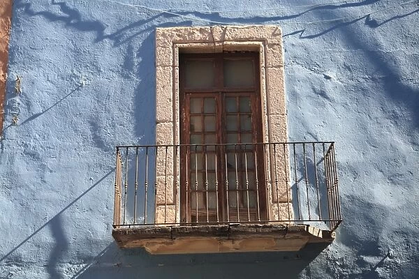 Window, colonial architecture, Guanajuato, Guanajuato State, Mexico, North America