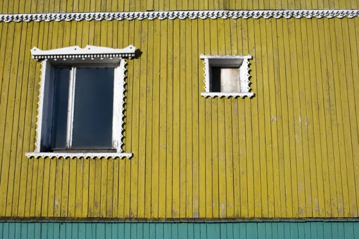 Framed Print : Windows, Barentsburg Framed Print : Windows, Barentsburg