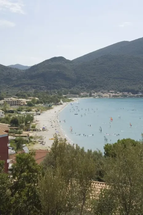 Framed Print : Windsurfing at Vasiliki beach Framed Print : Windsurfing at Vasiliki beach