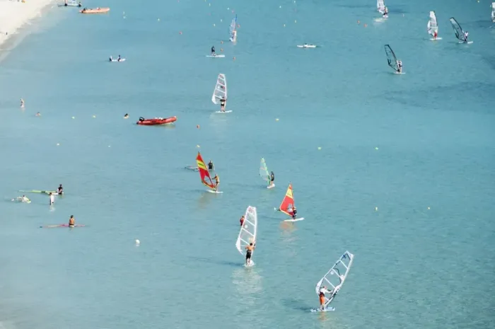 Framed Print : Windsurfing at Vasiliki beach Framed Print : Windsurfing at Vasiliki beach