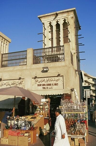 Windtower overlooks Deira Old Souk and Spice Souk