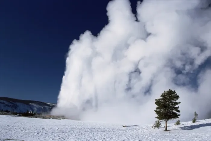 Framed Print : Winter eruption Framed Print : Winter eruption