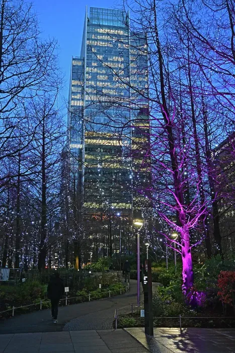 Framed Print : Winter Lights at Canary Wharf, Docklands, London, England, United Kingdom Framed Print : Winter Lights at Canary Wharf, Docklands, London, England, United Kingdom