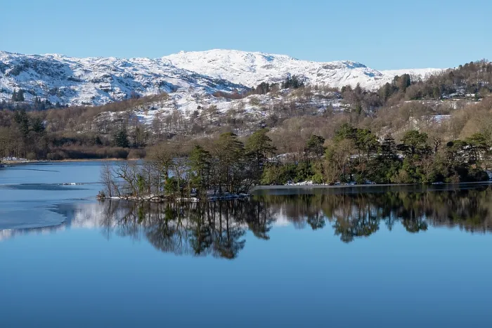 Framed Print : Winter snow at Rydal Water in the Lake District National Park, United Kingdom Framed Print : Winter snow at Rydal Water in the Lake District National Park, United Kingdom