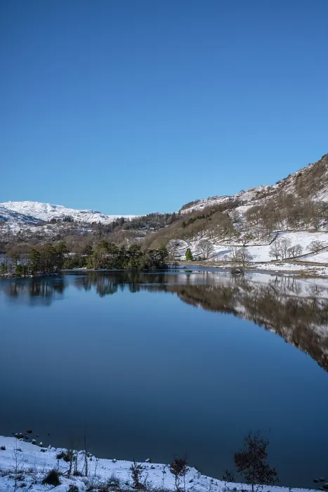 Framed Print : Winter snow at Rydal Water in the Lake District National Park, United Kingdom Framed Print : Winter snow at Rydal Water in the Lake District National Park, United Kingdom