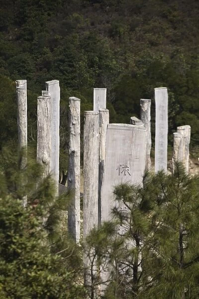 Wisdom Path near the Po Lin Monastery, Lantau Island, Hong Kong, China, Asia