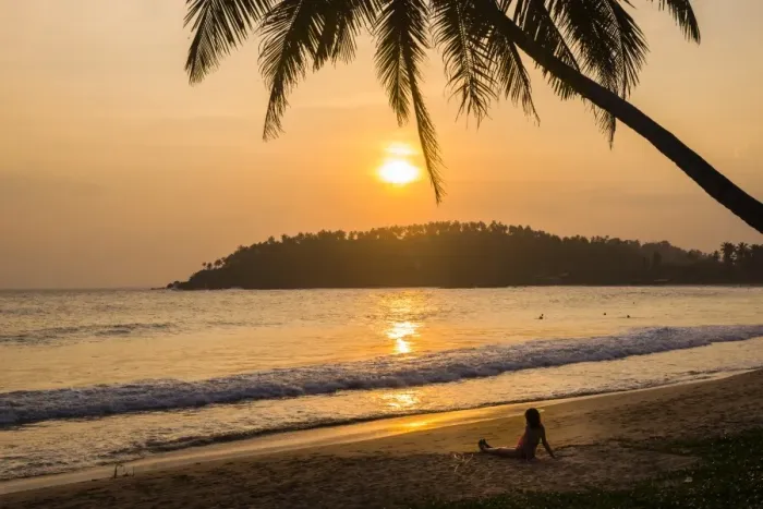 Framed Print : Woman sitting on Mirissa Beach watching the sun set, South Coast of Sri Lanka, Southern Province, Sri Lanka, Asia Framed Print : Woman sitting on Mirissa Beach watching the sun set, South Coast of Sri Lanka, Southern Province, Sri Lanka, Asia