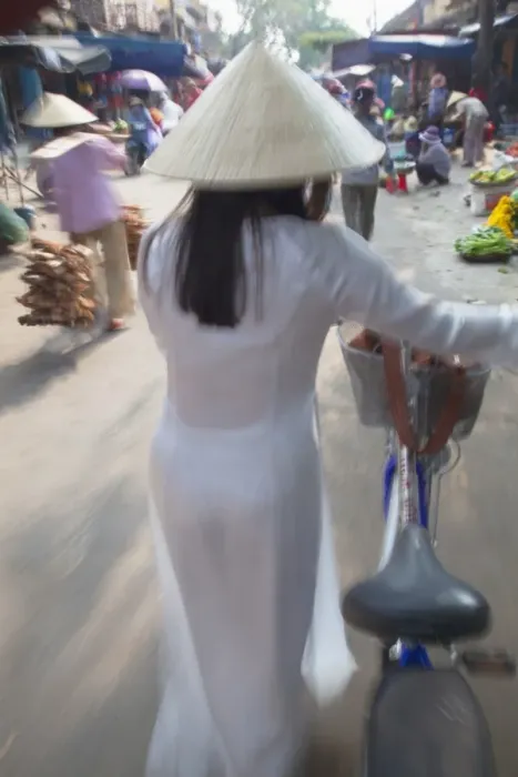Framed Print : Woman wearing Ao Dai dress at Phouc Kien Assembly Hall, Hoi An, UNESCO World Heritage Site, Quang Nam, Vietnam, Indochina, Southeast Asia, Asia Framed Print : Woman wearing Ao Dai dress at Phouc Kien Assembly Hall, Hoi An, UNESCO World Heritage Site, Quang Nam, Vietnam, Indochina, Southeast Asia, Asia