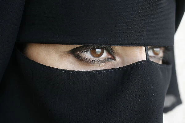 Woman wearing Islamic veil