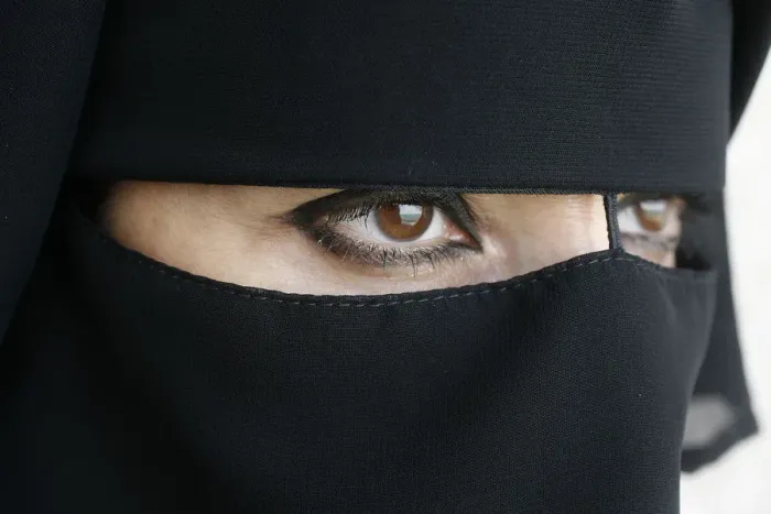 Framed Print : Woman wearing Islamic veil Framed Print : Woman wearing Islamic veil
