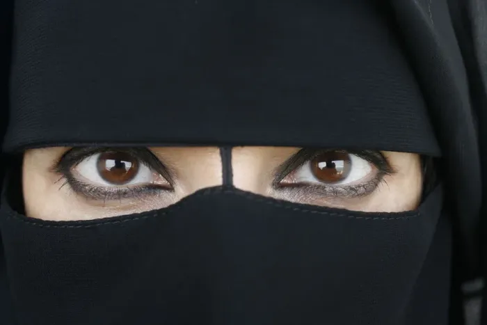 Framed Print : Woman wearing Islamic veil Framed Print : Woman wearing Islamic veil