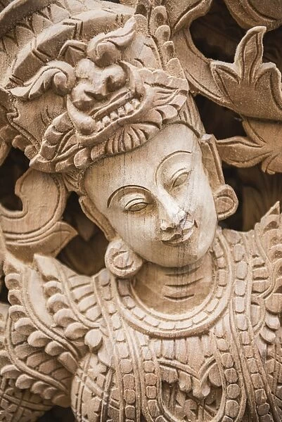 Wood carving, Mandalay, Mandalay Region, Myanmar (Burma), Asia