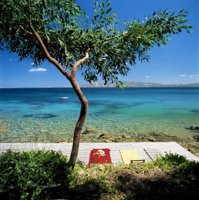 Framed Print : Wooden bathing deck, near Palau, Capo D Orso, north of island, Sardinia Framed Print : Wooden bathing deck, near Palau, Capo D Orso, north of island, Sardinia