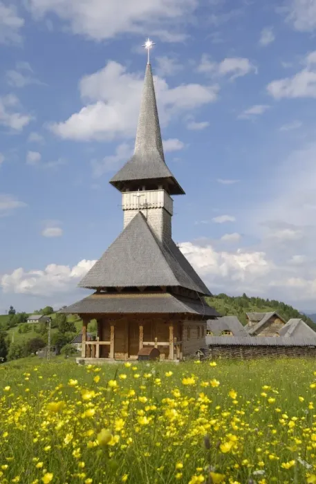 Framed Print : Wooden church, Fundata, Transylvania, Romania, Europe Framed Print : Wooden church, Fundata, Transylvania, Romania, Europe