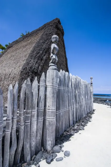 Framed Print : Wooden statues on the royal grounds in Puuhonua o Honaunau National Historical Park, Big Island, Hawaii, United States of America, Pacific Framed Print : Wooden statues on the royal grounds in Puuhonua o Honaunau National Historical Park, Big Island, Hawaii, United States of America, Pacific