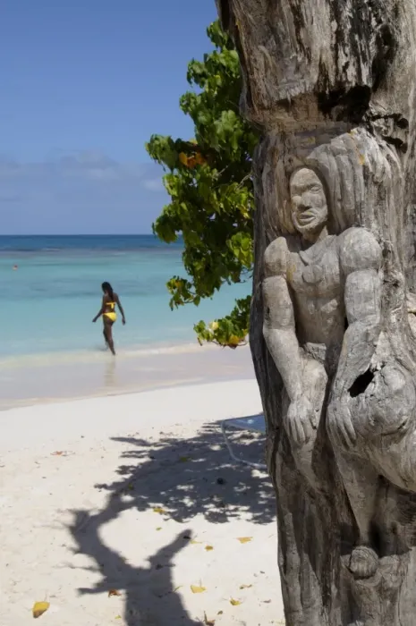 Framed Print : Wooden tree sculpture, Long Bay, Antigua, Leeward Islands, West Indies, Caribbean, Central America Framed Print : Wooden tree sculpture, Long Bay, Antigua, Leeward Islands, West Indies, Caribbean, Central America
