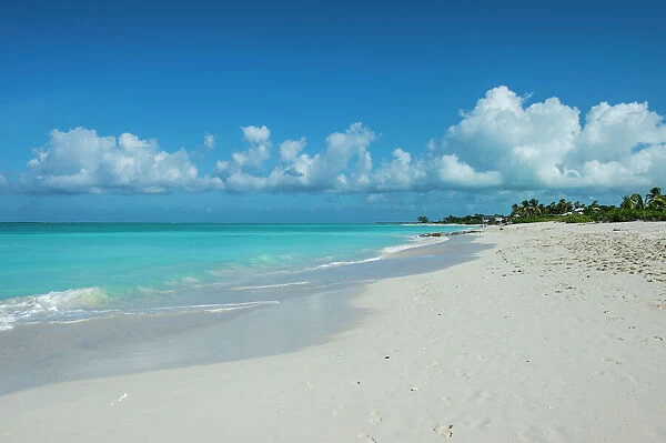 World famous white sand on Grace Bay beach, Providenciales, Turks and Caicos, Caribbean