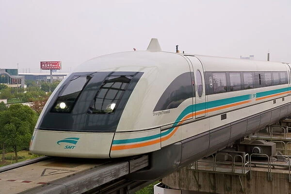 Worlds first commercial Magnetic Levitation Train (Maglev), which runs from Shanghai International airport to Pudong, Shanghai