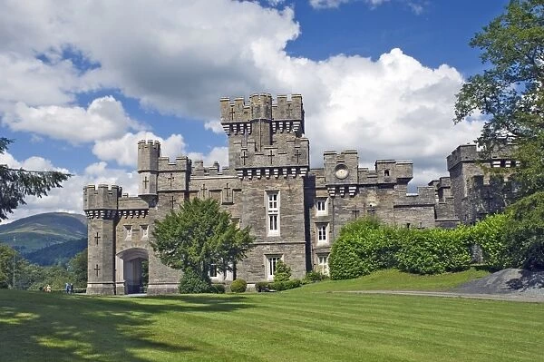 Wray Castle, holiday home of Beatrix Potter, Windermere, Lake District National Park