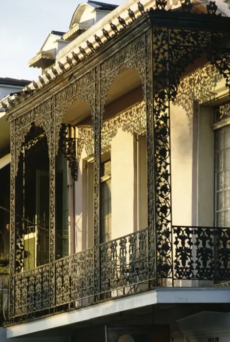 Framed Print : Wrought ironwork on balcony Framed Print : Wrought ironwork on balcony