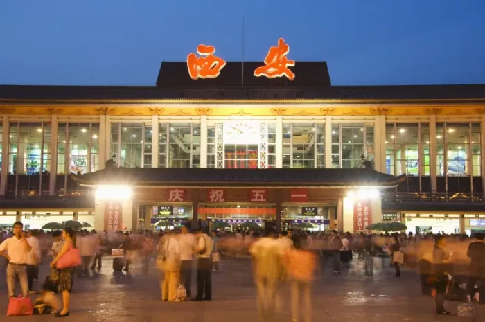 Framed Print : Xi an train station, Xian City, Shaanxi Province, China, Asia Framed Print : Xi an train station, Xian City, Shaanxi Province, China, Asia