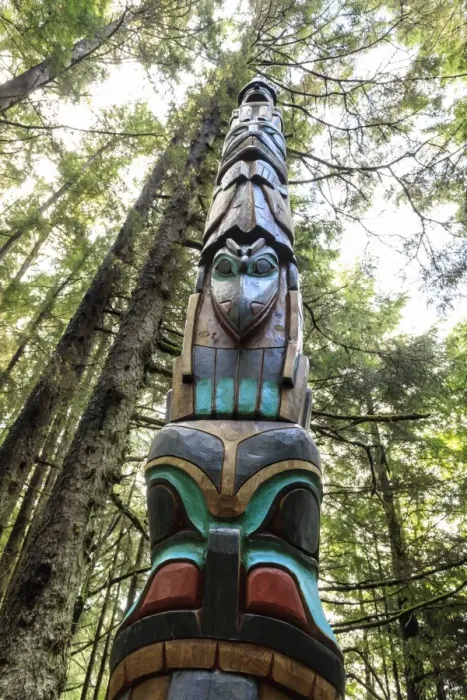 Framed Print : Yaads Crest Corner Pole, Tlingit totem pole, rainforest, Sitka National Historic Park Framed Print : Yaads Crest Corner Pole, Tlingit totem pole, rainforest, Sitka National Historic Park