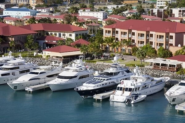 Yacht Haven Grande Marina, Charlotte Amalie, St. Thomas Island, U. S. Virgin Islands, West Indies, Caribbean, Central America