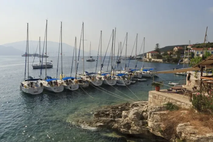Framed Print : Yachts and ships at anchor, Fiskardo, Kefalonia (Cephalonia), Ionian Islands, Greek Islands, Greece, Europe Framed Print : Yachts and ships at anchor, Fiskardo, Kefalonia (Cephalonia), Ionian Islands, Greek Islands, Greece, Europe
