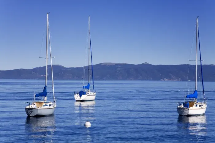 Framed Print : Yachts in Tahoma on Lake Tahoe, California, United States of America, North America Framed Print : Yachts in Tahoma on Lake Tahoe, California, United States of America, North America