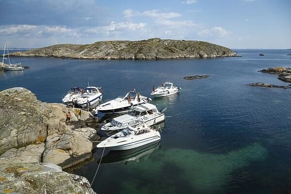 Yachts at the Vaderoarna (The Weather Islands) archipelago, Bohuslan region, west coast, Sweden, Scandinavia, Europe