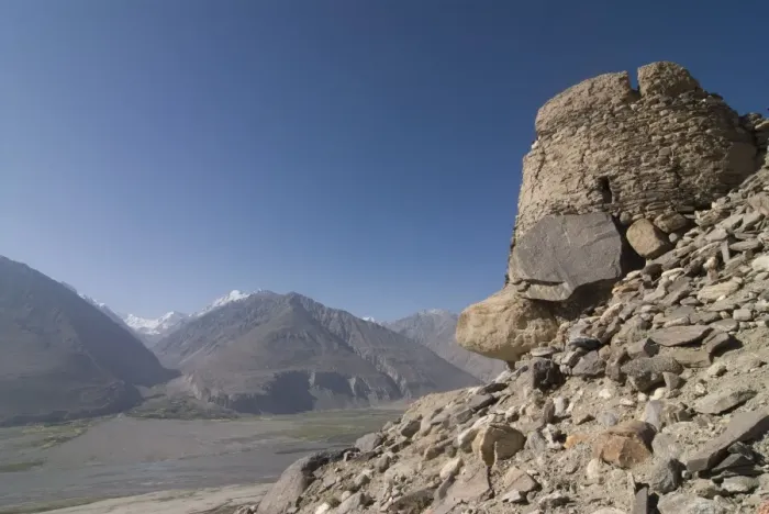 Framed Print : Yamchun fort with view into Afghanistan, Wakhan valley, Tajikistan, Central Asia Framed Print : Yamchun fort with view into Afghanistan, Wakhan valley, Tajikistan, Central Asia