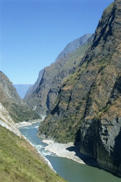 Framed Print : Yangzi Tiger Leaping Gorge in Yunnan, China, Asia Framed Print : Yangzi Tiger Leaping Gorge in Yunnan, China, Asia